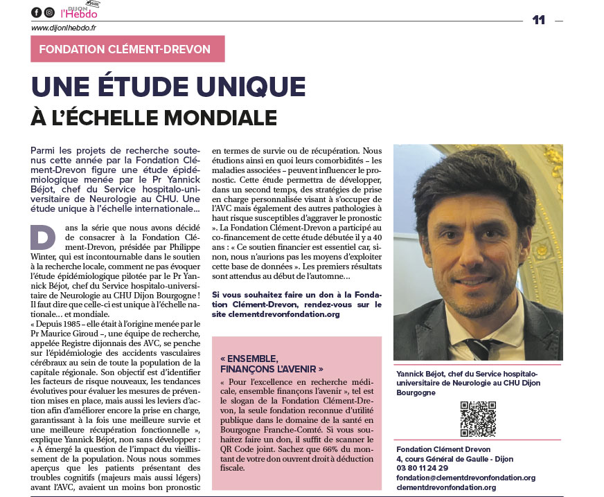 La Fondation Clément-Drevon sous le regard de Dijon l’Hebdo